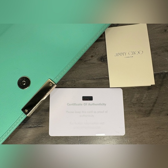 Jimmy Choo Aqua Leather Wallet, perfect condition/never worn. - Picture 10 of 10